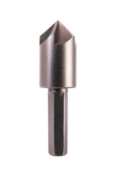 Metal HSS countersink bit for power tool &ndash; isolated on white