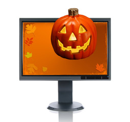 LCD Monitor and Halloween
