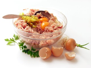milled veal meat forcutlets