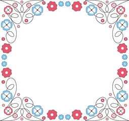 Floral frame