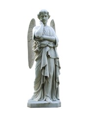 Fototapeta na wymiar A Graveside Marble Angel.