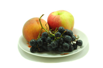 plate with fruits