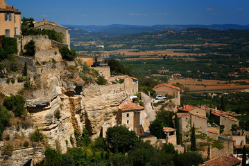 Fototapeta na wymiar Ancient Medieval Hilltop Town of Gordes in France