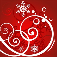 Red winter background