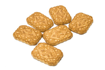 cookies on isolated background