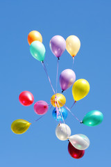 Fototapeta na wymiar Karta Balloons