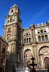 Fototapeta na wymiar Malaga Cathedral
