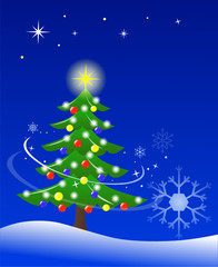 decorated Christmas tree