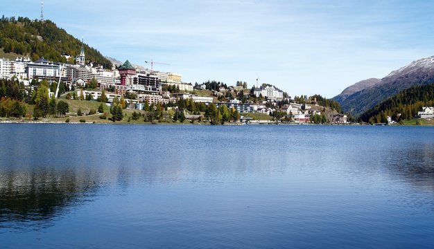 saint moritz et son lac