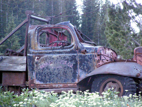 old rusty truck