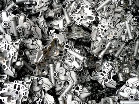 Motorenteile Aluminium 1
