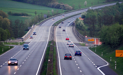Deutsche Autobahn - obrazy, fototapety, plakaty
