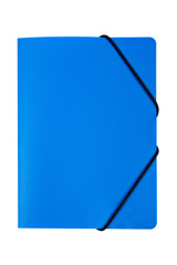Blue folder isolated