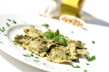 Ravioli Pasta with Pesto