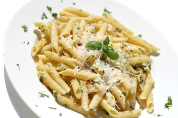 Penne Pasta with Pesto Sauce