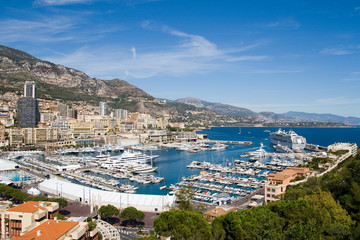 Fototapeta na wymiar Monaco Harbour