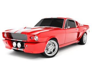 Red Classical Sports Car