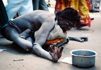 saddhu mendiant à Jaisalmer, Inde