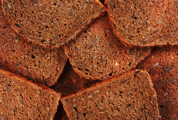 Bread with seed background