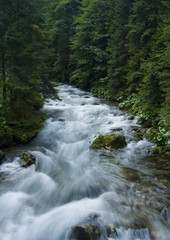 Mountain waterfall