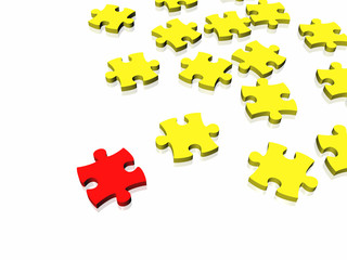 Obraz premium Unique puzzle conept