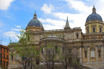 Fototapeta na wymiar Bazylika Santa Maria Maggiore (Bergamo), Rzym, Włochy