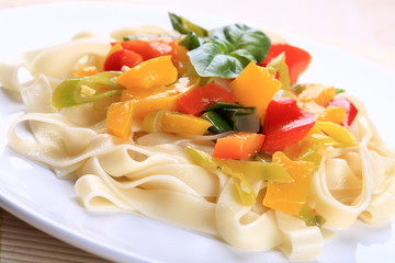 Pasta with vegetables