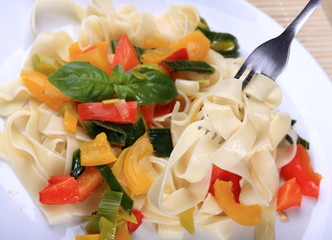 Pasta with vegetables