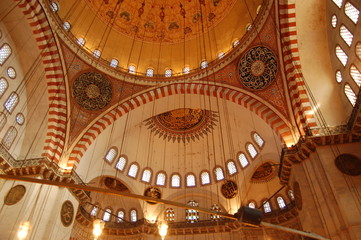 Fototapeta na wymiar Wnętrze Błękitny Meczet