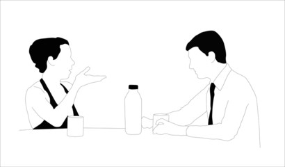 conversación de pareja