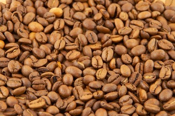 Grains of coffee
