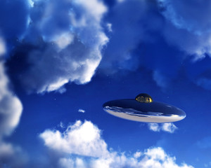 Fototapeta na wymiar UFO In Sky 8