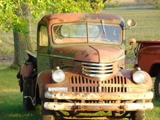 Oude vrachtwagen