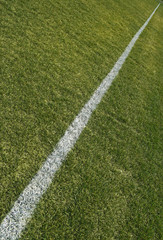 Fototapeta premium Boundary line of a green playing field