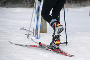 Cross country skiiing. 
