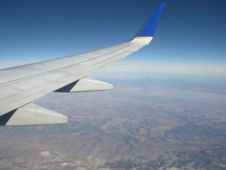 Obraz premium View from Airplane Window