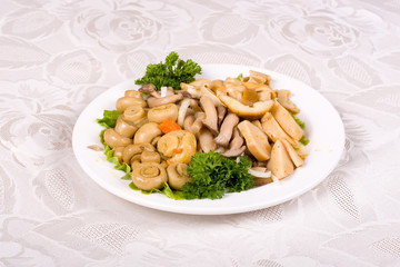 marinaded mushroom