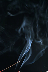 Aroma smoke on a dark background