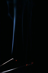 Fototapeta premium Aroma smoke on a dark background