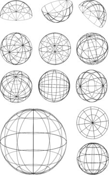 original globe elements-spheres