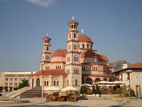 Cath&eacute;drale orthodoxe de Korce, en Albanie
