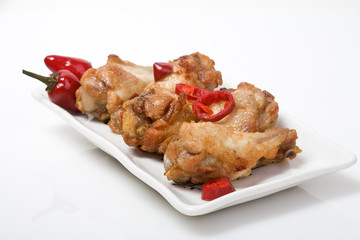 Spices chicken wings