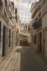 Obraz premium Calle en fiesta