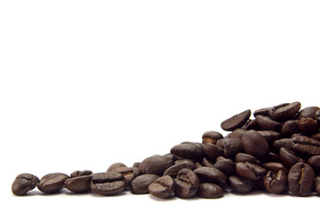 Mound of coffee beans.