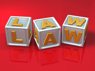 block letters - 3d concept illustration