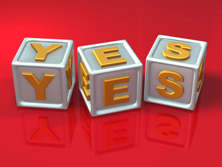 block letters - 3d concept illustration