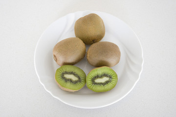 Kiwifruit - Kiwi in a white plate