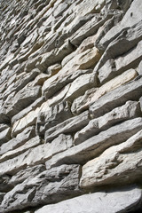 Schist Stone Wall - Photo taken at angle