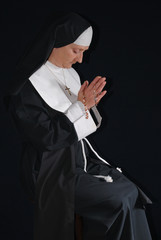 Praying nun