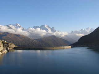 Mont Blanc au Barrage d'Emosson